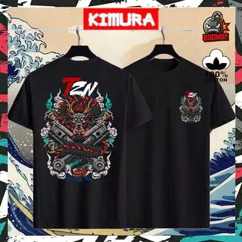ЯПОНСКИЙ ДРАКОН TZN NAGA рубашка футболка для мужчин женщин унисекс Baju Lelaki Wanita Perempuan XXS