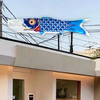 Японский флаг с карпом, ветроуказатель, рыбный змей, парусник, ветровая стримера, коинобори для синий