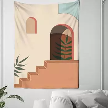 Японский гобелен с пейзажем, настенный богемный покрывало для кровати, домашний декор, гобелен 100X75CM