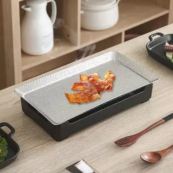 Японский гриль-барбекю, многоцелевой поднос для подогрева пищи, настольная жаровня из нержавеющей стали для 22cmx22cm