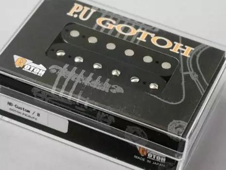 Японский хамбакер для бриджа, черный цвет [GOTOH Pickups] HB-Custom (для заднего) ГТПУ-HB-CTM-B