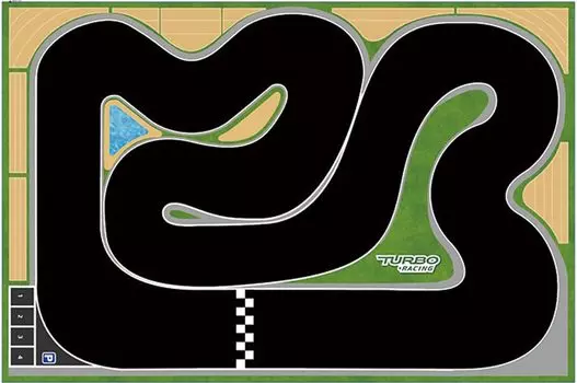 Японский Hitech Turbo Racing RC Truck Advance A 80 x 120 см подлинный продукт Turbo Racing Circuit Race Course гоночный коврик дополнительные детали масштаб 760050
