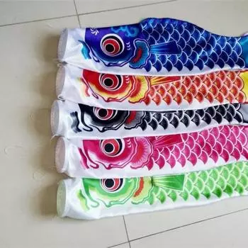 Японский карповый ветроуказатель, флаг, рыбный ветроуказатель, стример, изысканный узор, яркий цвет, достаточно длинный стример, рыбный флаг, воздушный змей, подвесной декор красный