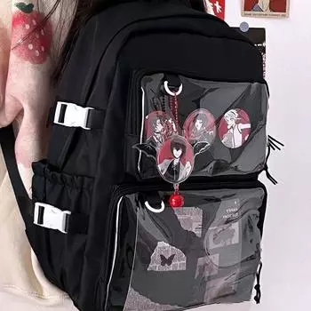 Японский Kawaii Itabag женский новый 2024 прозрачный рюкзак женский большой вместительный рюкзак Ita школьные сумки для студентов JK L белый