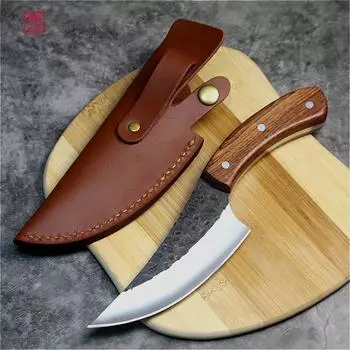 Японский ковочный нож из высокоуглеродистой стали ручной работы, нож для обвалки, режущий кухонный нож, нож мясника knife