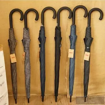 Японский креативный ливень увеличивает зонт в ломаную клетку ветрозащитный мужской зонт автоматический зонт с длинной ручкой джентльменский солнечный зонтик женский