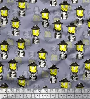 Японский креп-атлас Soimoi, ткань-фонарь, лампа, винтажная ткань для рукоделия с принтом, 42 дюйма по метрам 42 Inch Wide - Poly Crepe серый