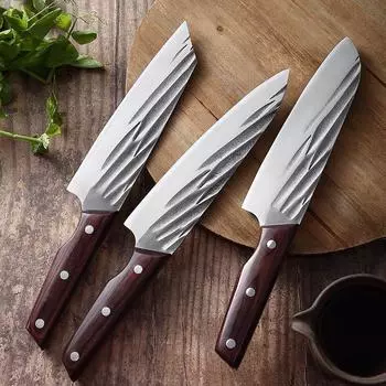 Японский кухонный нож, нож для резки мяса, кованый нож для резки овощей и фруктов, нержавеющая сталь, инструменты для измельчения мяса и овощей