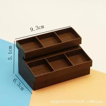 Японский кукольный домик Мини-симуляция Фруктовые закуски Полка Модель Миниатюрное украшение Реквизит для съемки