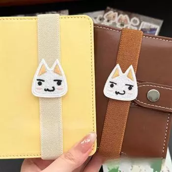 Японский милый мультяшный котенок блокнот с отрывными листами эластичный ремешок для хранения журналов резинка для книг переплетная веревка