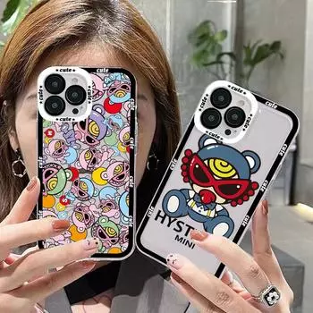 Японский модный истеричный мини-чехол для телефона для iPhone 11 12 13 Mini Pro Max 14 Pro Max чехол iphone11