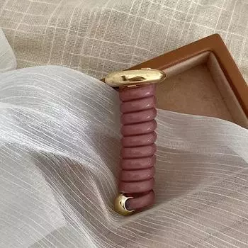 Японский модный стиль спиральная резинка для волос металлические резинки для волос из ТПУ для девочек и женщин аксессуары для волос One Size