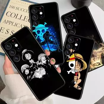 Японский O-ne P-ieces для Samsung M62 M52 M33 M32 M31 M30 M23 M22 M21 Note 20 10 9 8 Ultra Plus Lite, черный чехол для телефона Samsung Note 8