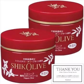 Японский оливковый крем для кожи Chicoleve Medicated Skin Cream 180 г. В комплект входит карта магазина [Набор 2] *Оригинал