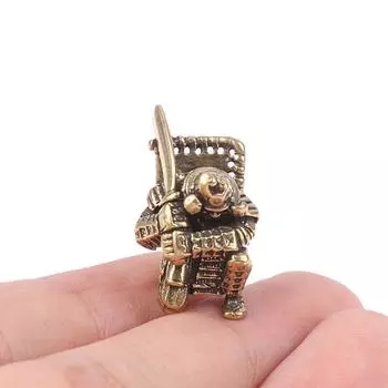 Японский палаш самурая Edc нож бусина латунный ремешок подвеска уличный фонарик тканый паракорд