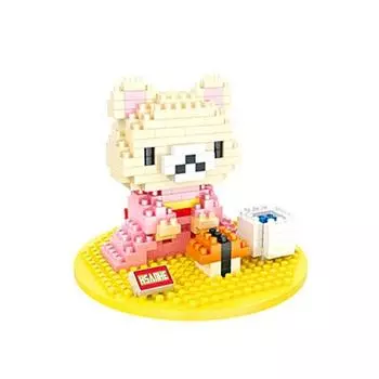 Японский плюшевый мишка Nanoblock 286 деталей (PCS)