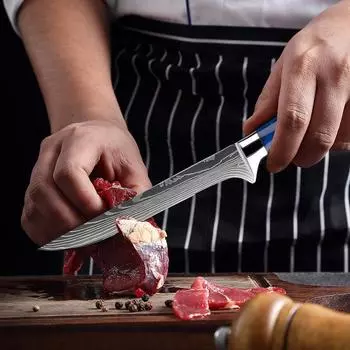 Японский поварской нож Кухонные ножи Высокоуглеродистая нержавеющая сталь Нож для фруктов Обвалочные ножи Сверхострый универсальный кухонный нож