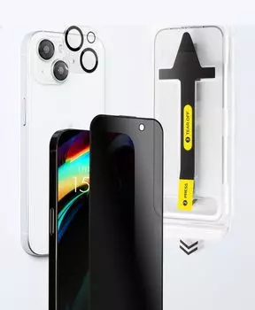 Японский производитель iPhone Premium Glass Film для предотвращения стеклянной пленки для включает в себя защитную пленку для камеры смартфона 14/13 подглядывания,