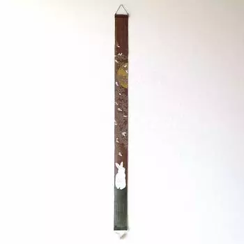 Японский японский тонкий гобелен Хаги и кролик, стильный, стильный, современный, лен, вертикальный, гобелен, [wlj4697]