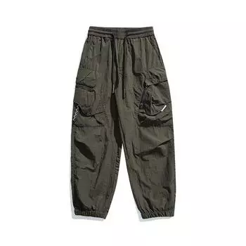 Японский ретро-многокарманный функциональный комбинезон для модных мужчин XL темно-серого