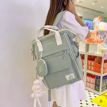 Японский рюкзак для девочек в стиле колледжа, сумка для учениц средней школы Mori, вместительный простой рюкзак для кампуса