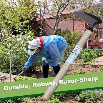 Японский серп для прополки, ручной инструмент для удаления сорняков, садовая мотыга, прополочник с острыми как бритва лезвиями для домашнего садоводства