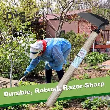Японский серп для прополки, ручной инструмент для удаления сорняков, садовая мотыга, прополочник с острыми как бритва лезвиями для домашнего садоводства A
