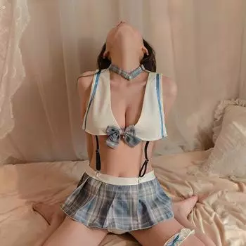 Японский сексуальный комплект студенческой униформы, школьный костюм для девочек, сексуальное нижнее белье, костюм моряка для ролевой игры, экзотический костюм для косплея студента One Size