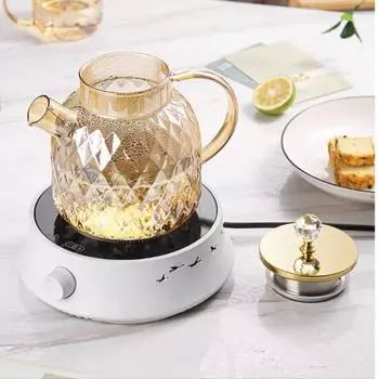 Японский стеклянный чайник, бытовой взрывозащищенный термостойкий высокотемпературный чайник большой емкости, набор чашек для воды, фруктовый сок 1000ml