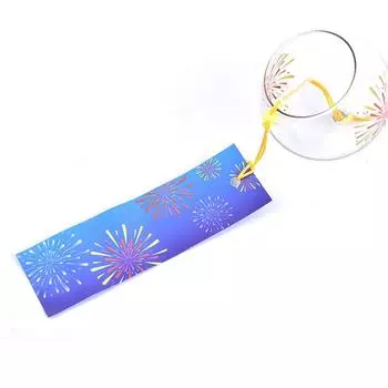 Японский стеклянный колокольчик для перезвона ветра, садовый орнамент, домашнее окно, подвесной декор, ремесло