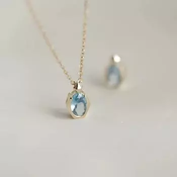 Японский стиль Мягкая роскошь 925 стерлингового серебра морской синий циркон ожерелье для женщин особый интересный дизайн в форме флакона духов ключичная цепочка 925