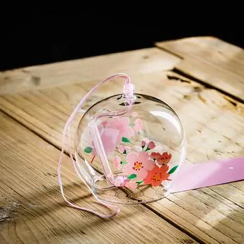 Японский стиль Стеклянные колокольчики Украшения Живописные места Домашние балконы Открытый двор Кемпинг Колокола ветра Декор комнаты