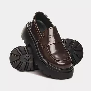 Японский стиль студенческие девушки JK обувь женские PU кожаные мокасины на платформе повседневная обувь 35