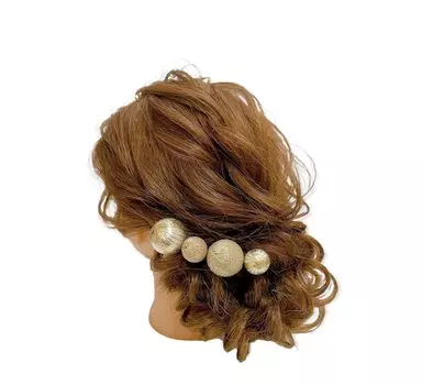 Японский стиль украшения для волос шар канзаши золотая церемония свадебная церемония выпускной кимоно хакама головной убор канзаши аксессуар для волос свадебный золотой