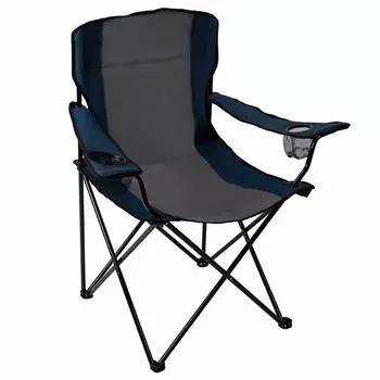 Японский стул для кемпинга Pacific Pass с сумкой для напитков Quad Chair M [подлинный импорт] держатель/хранилище синий/серый