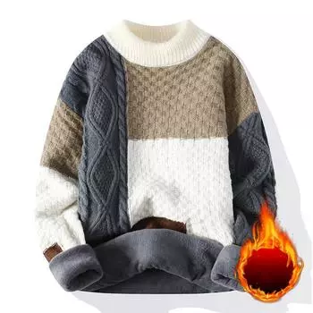 Японский винтажный свитер для мужчин, свободный крой, лоскутный вязаный пуловер, осень-зима, повседневный вязаный мужской женский джемпер M белый