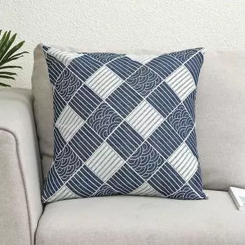 Японский Зефир Наволочка для диванной подушки Чехол для подушки из льна, имитация льна 450mm X 450mm