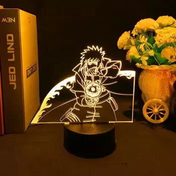Японское аниме 3D лампа Наруто фигурка Намикадзе для детей Декор детской комнаты Изменение цвета светодиодный ночник атмосферное освещение