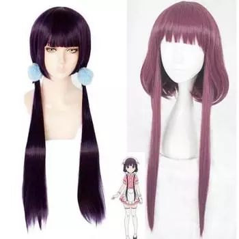 Японское аниме Blend S, косплей, Сакураномия Майка, аксессуары для волос, стильное кафе, садистский женский парик для косплея, синтетические волосы One Size фиолетовый
