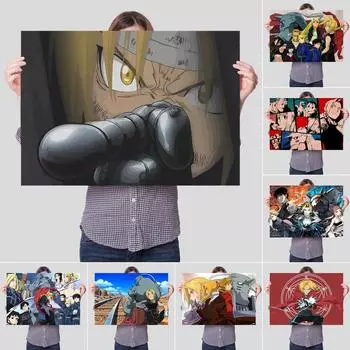 Японское аниме, цельнометаллический алхимик, холст, печать плакатов, холст, живопись, украшение для дома, гостиной 21cm30cm NoFrame