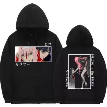 Японское аниме Darling In The Franxx Hoodie XS