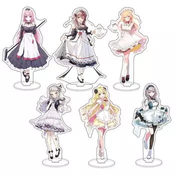 Японское аниме Hololive Vtuber, акриловая фигурка Usada Pekora Uruha Rushia Hosimati Suisei Inugami Korone, модель на подставке 1