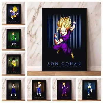 Японское аниме, картина маслом, персонаж мультфильма, детская экшн-кукла для гостиной, классический постер для дома 21cm30cm NoFrame