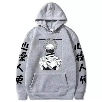 Японское аниме Моя геройская академия Хитоши Синсо Харадзюку Манга толстовки мужские и женские повседневные свободные зимние свитшоты с длинным рукавом XS хаки