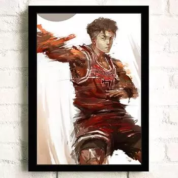 Японское аниме SLAM DUNK, картина, домашний декор, качественный мультяшный холст, картина, постер для спальни, гостиной, детской комнаты, диван, Настенный декор 21cm30cm NoFrame