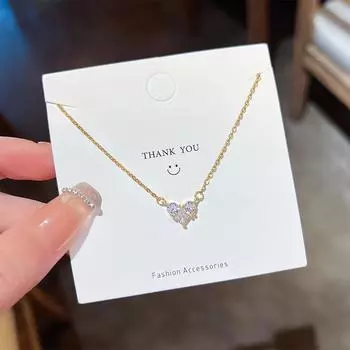 Японское и корейское минималистичное ожерелье из титановой стали на ключицу — роскошный, модный, короткий дизайн