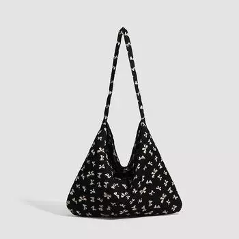 Японское искусство Маленькая цветочная холщовая сумка для девочек, сумка на плечо в стиле ретро, тонкая и легкая сумка для поездок на работу