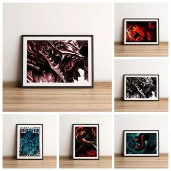 Японское классическое аниме Craze, современный дизайн, качественная картина маслом, постер для гостиной, художественное украшение на стену дома 21cm30cm NoFrame