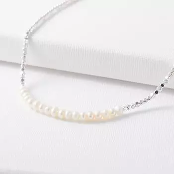 Японское легкое роскошное многослойное жемчужное серебряное ожерелье с разрезом, женское натуральное жемчужное нишевое дизайнерское ожерелье на шею, цепочка на ключицу