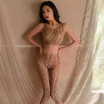 Японское леопардовое сексуальное женское белье, спортивный костюм для йоги, AV костюмы, аниме, косплей, девушка-кошка, эротическая перспектива, игры для взрослых, униформа для секс-флирта One Size